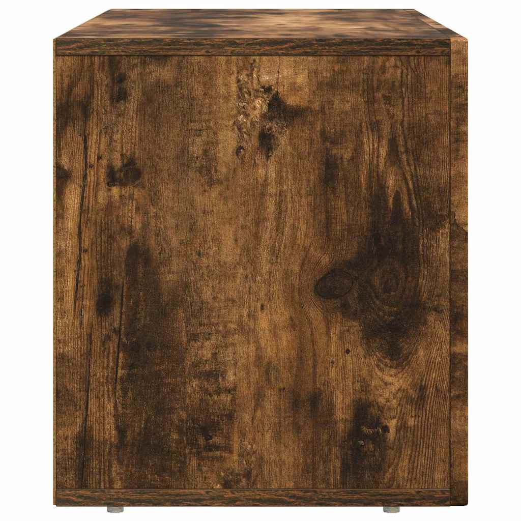 Cabinet TV Stejar fumuriu 80 x 35 x 40 cm Lemn compozit — imaginea 8