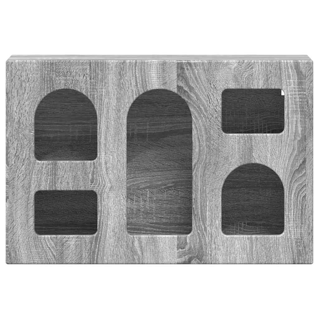 Dulap suspendat Gri Sonoma 60 x 20 x 40 cm Lemn compozit — imaginea 7