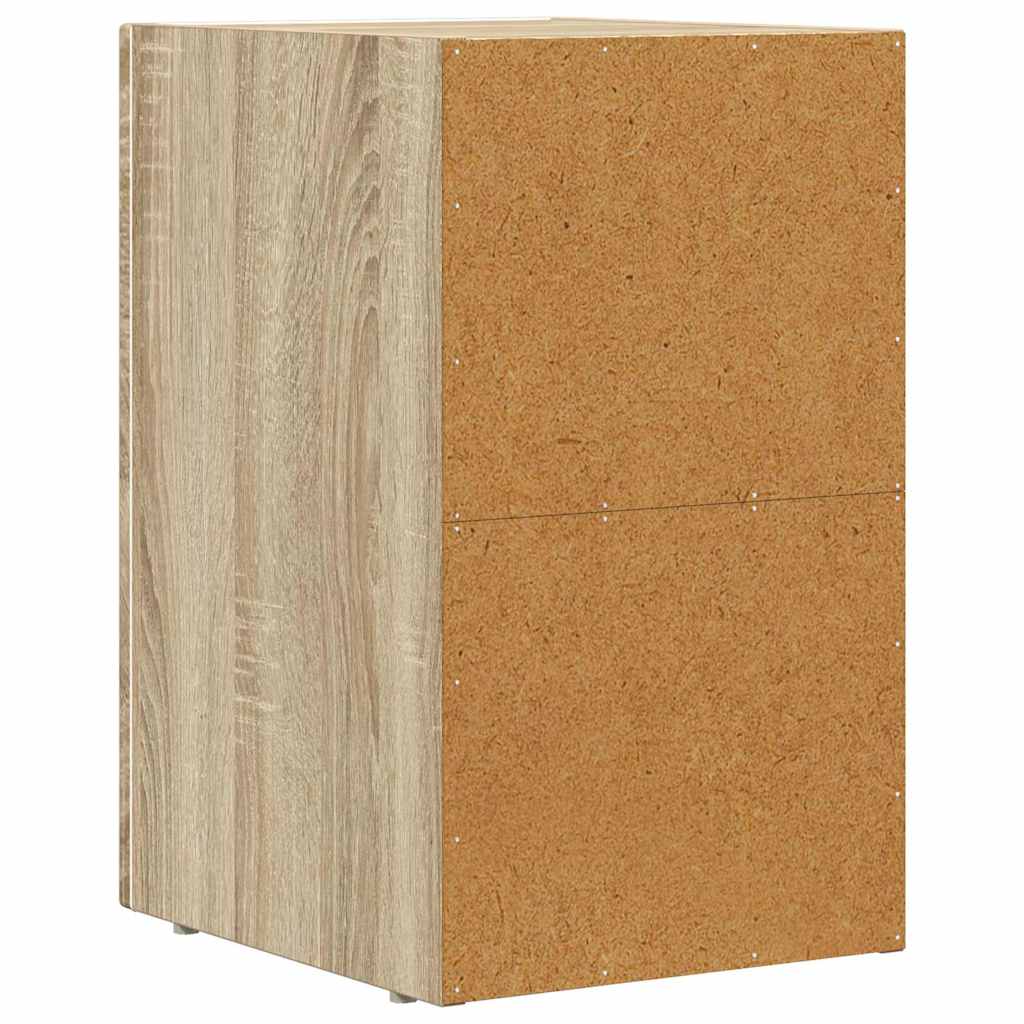 Noptiera Stejar Sonoma 29.5 x 35 x 50 cm Lemn compozit — imaginea 7