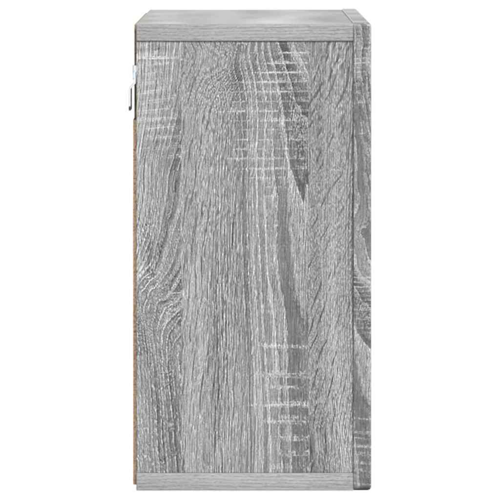 Dulap suspendat Gri Sonoma 60 x 20 x 40 cm Lemn compozit — imaginea 8
