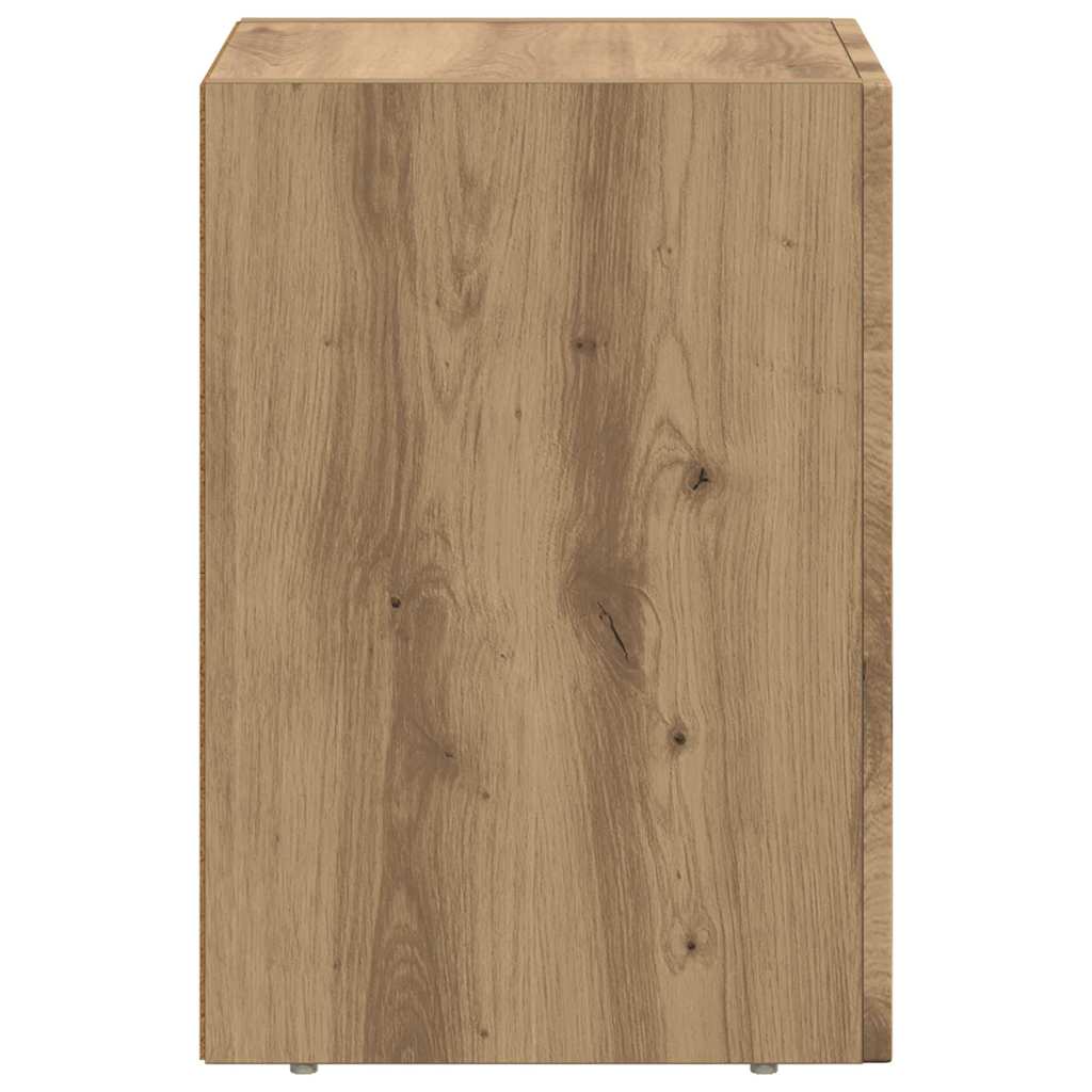 Noptiera Stejar Artizanal 29.5 x 35 x 50 cm Lemn compozit — imaginea 6