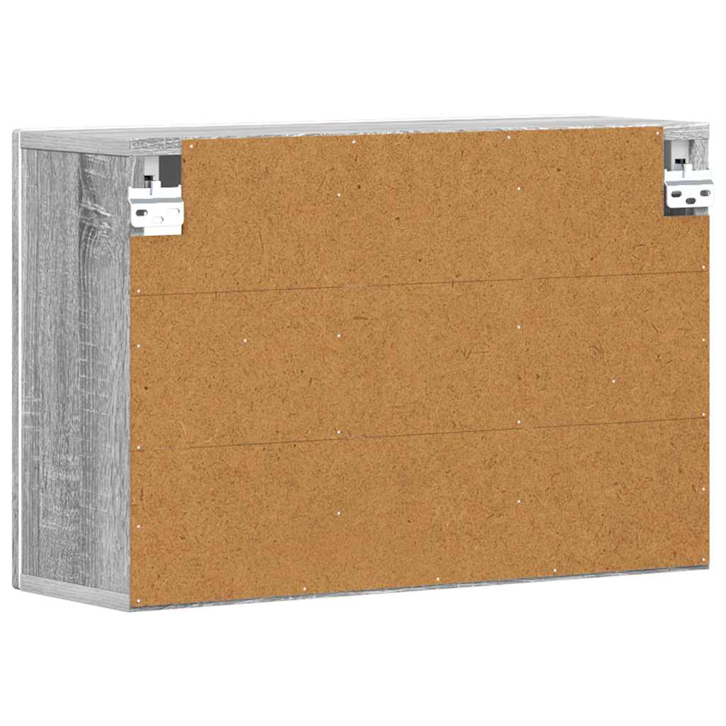 Dulap suspendat Gri Sonoma 60 x 20 x 40 cm Lemn compozit — imaginea 9