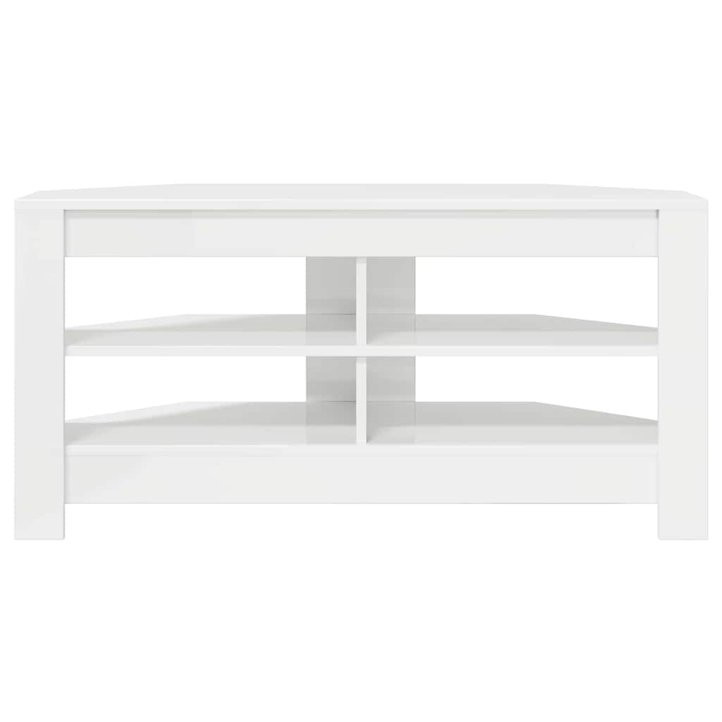 DulapdecoltpentruTV Alb lucios 102 x 40,5 x 45 cm Lemn compozit — imaginea 6