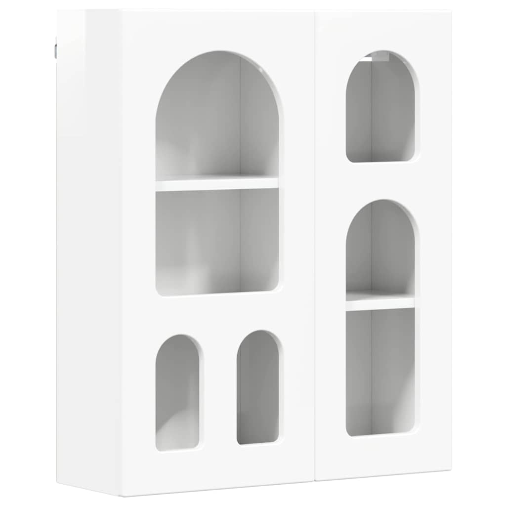 Dulap suspendat Alb lucios 59 x 20 x 71.5 cm Lemn compozit