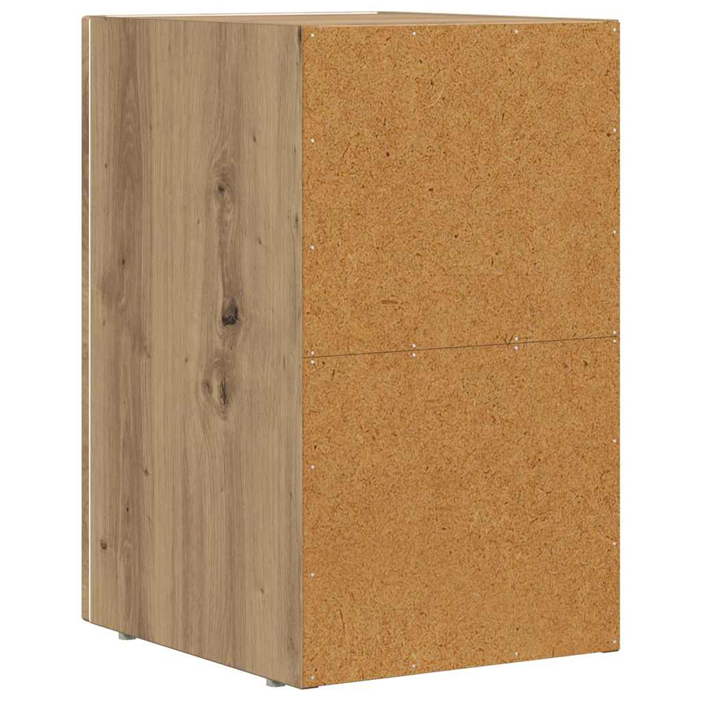 Noptiera Stejar Artizanal 29.5 x 35 x 50 cm Lemn compozit — imaginea 7