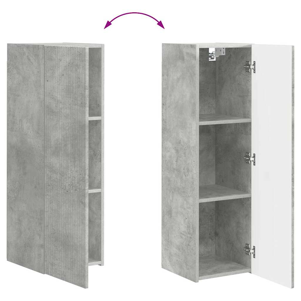 Dulap TV de perete Beton 30 x 31 x 100 cm Lemn compozit — imaginea 13
