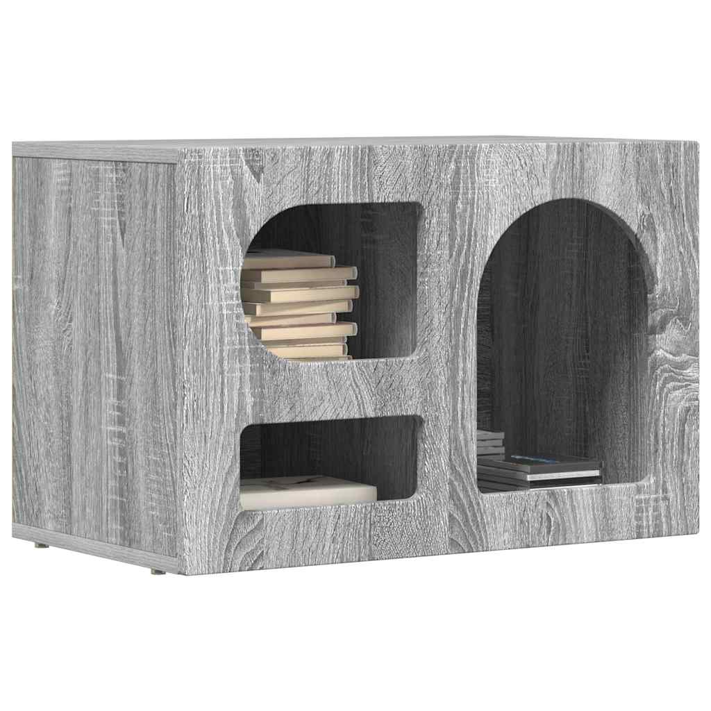 Cabinet TV Gri Sonoma 60 x 35 x 40 cm Lemn compozit — imaginea 4