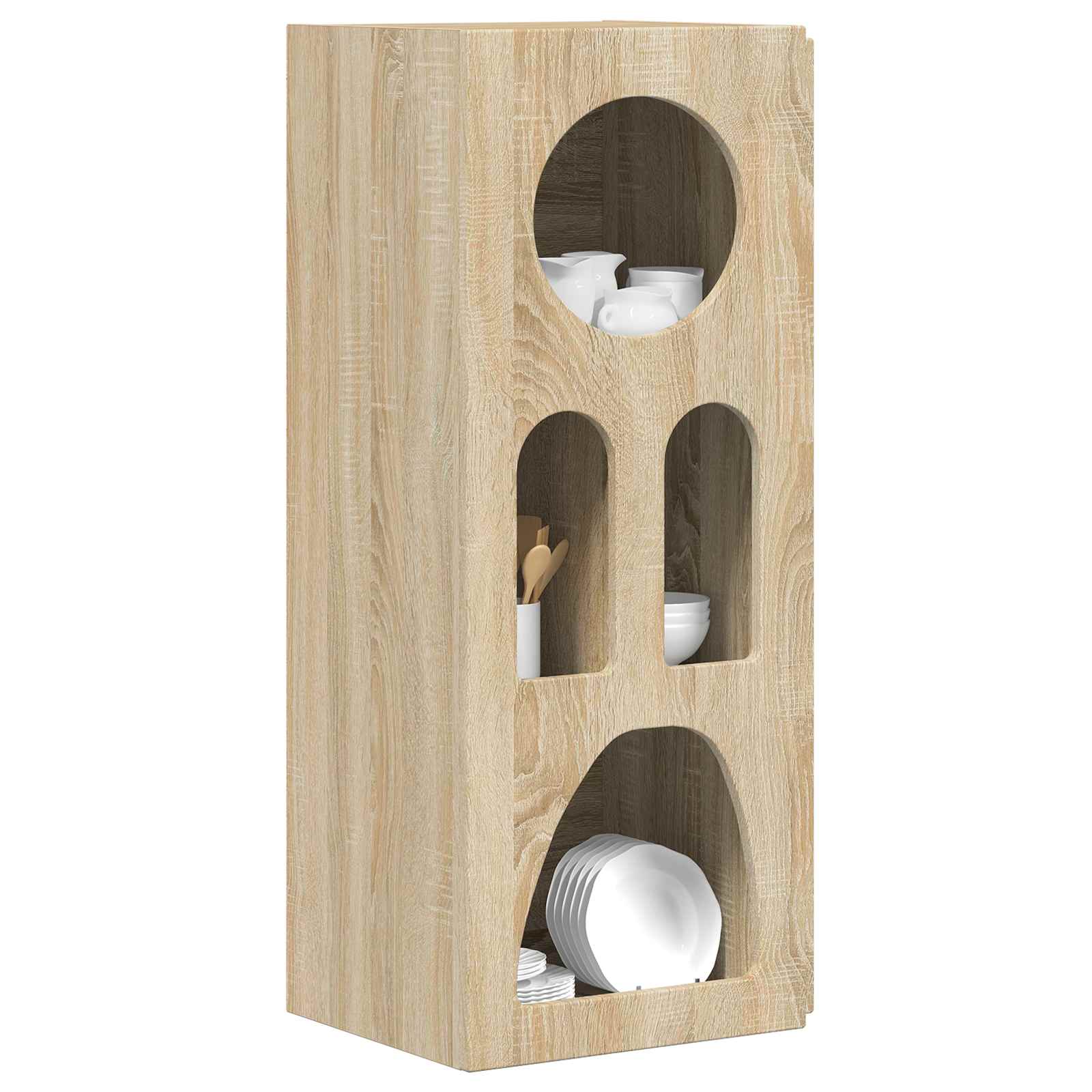 Bufet Stejar Sonoma 40 x 35 x 100.5 cm Lemn compozit — imaginea 3