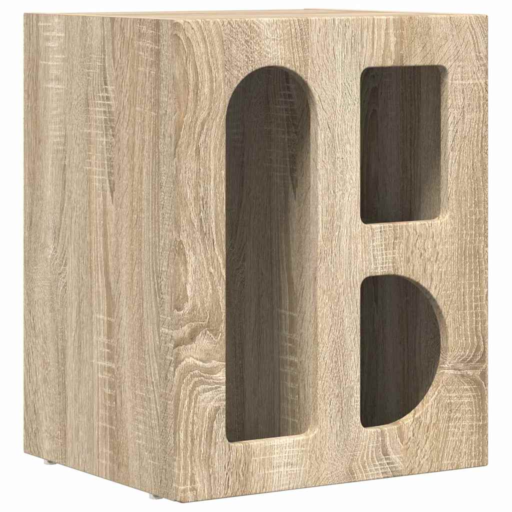 Noptiera Stejar Sonoma 40 x 35 x 50 cm Lemn compozit