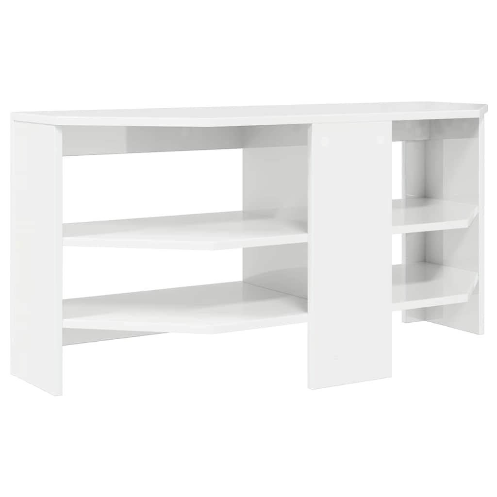 DulapdecoltpentruTV Alb lucios 102 x 40,5 x 45 cm Lemn compozit — imaginea 8