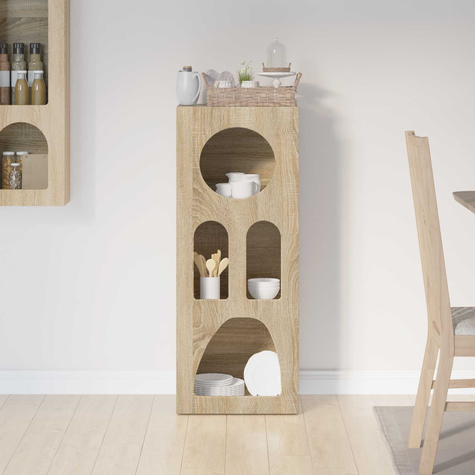 Bufet Stejar Sonoma 40 x 35 x 100.5 cm Lemn compozit — imaginea 4