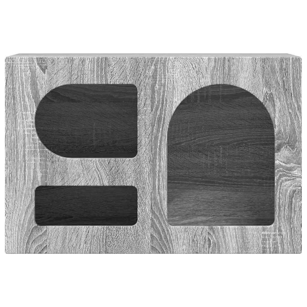 Cabinet TV Gri Sonoma 60 x 35 x 40 cm Lemn compozit — imaginea 6