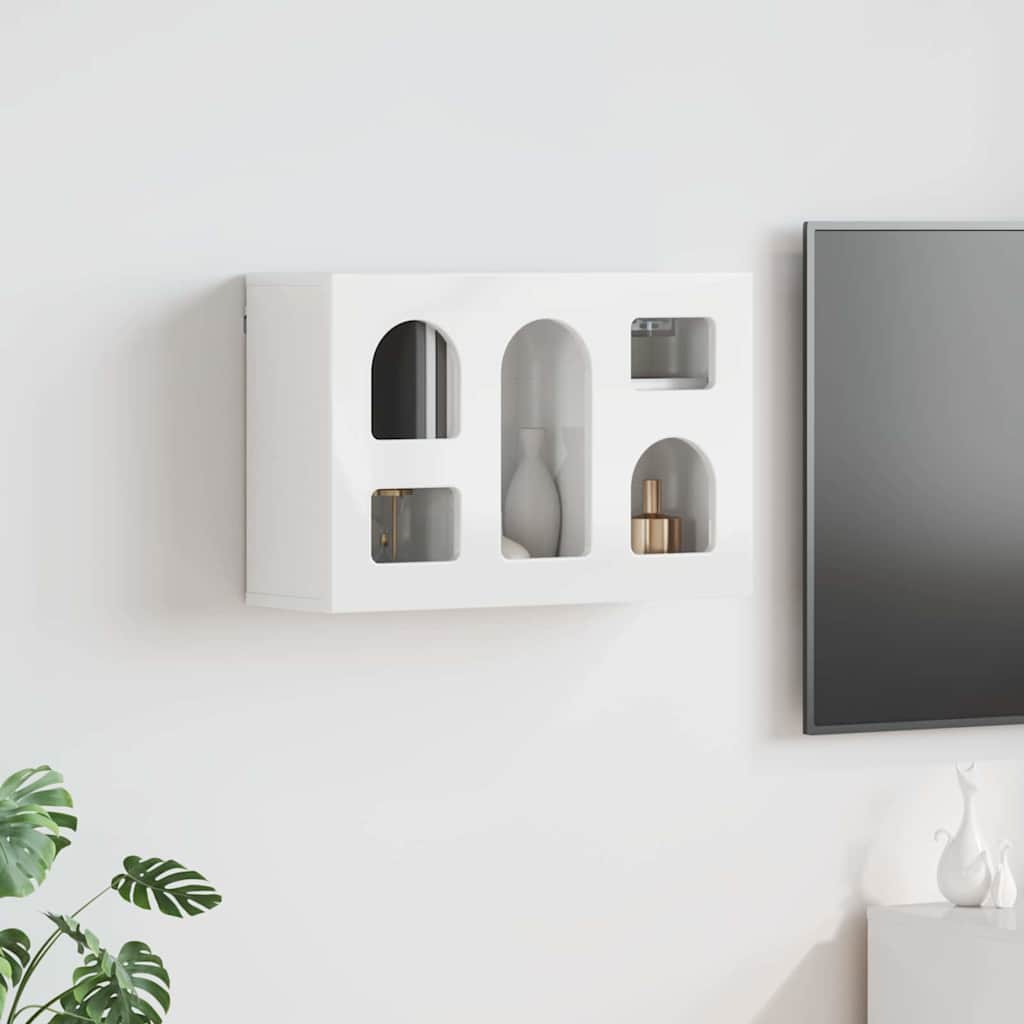 Dulap suspendat Alb lucios 60 x 20 x 40 cm Lemn compozit — imaginea 2
