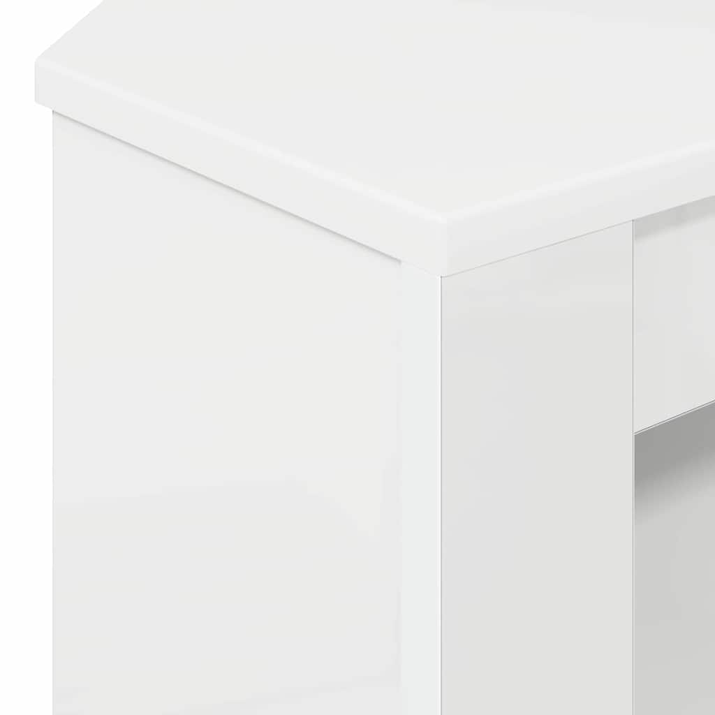 DulapdecoltpentruTV Alb lucios 102 x 40,5 x 45 cm Lemn compozit — imaginea 9