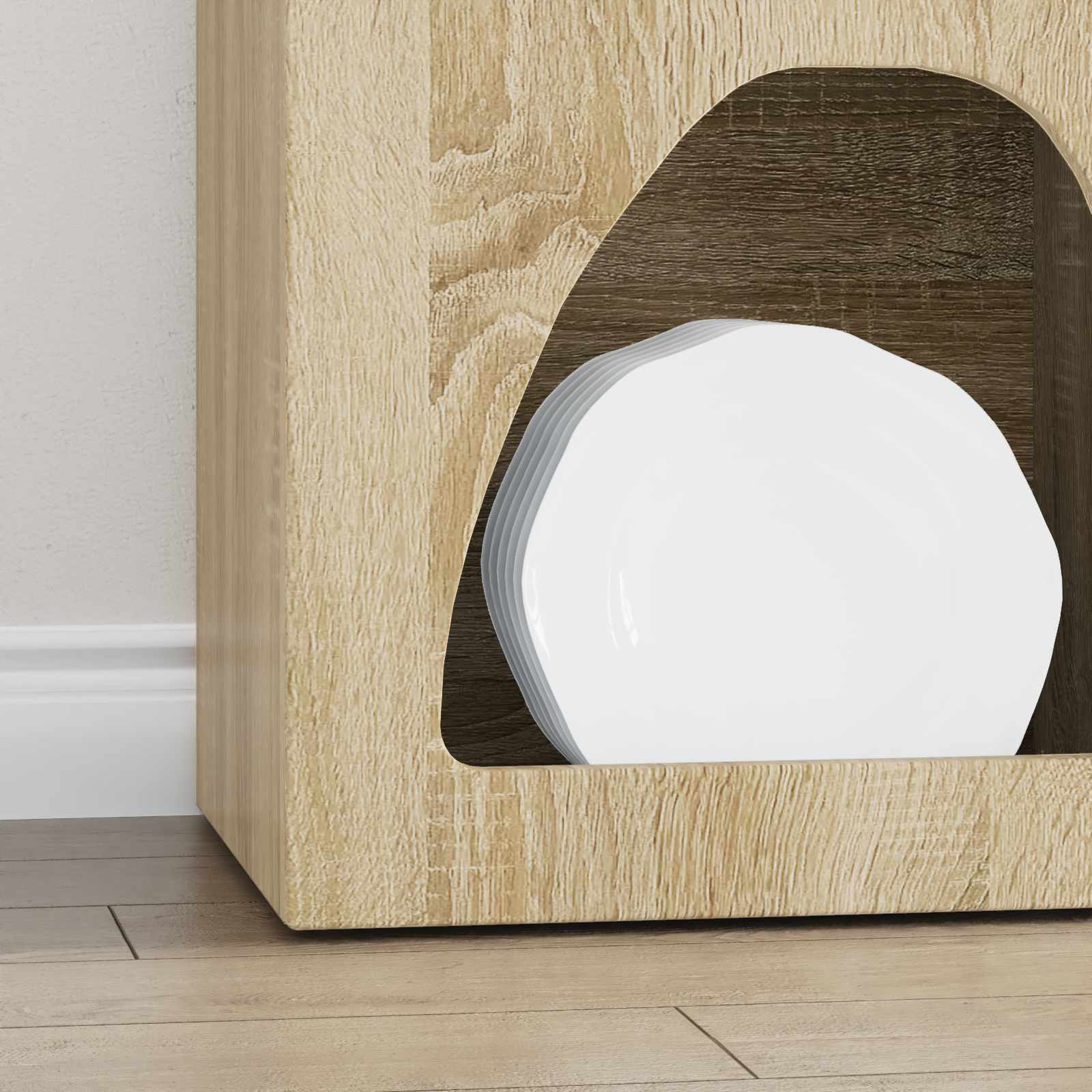 Bufet Stejar Sonoma 40 x 35 x 100.5 cm Lemn compozit — imaginea 5