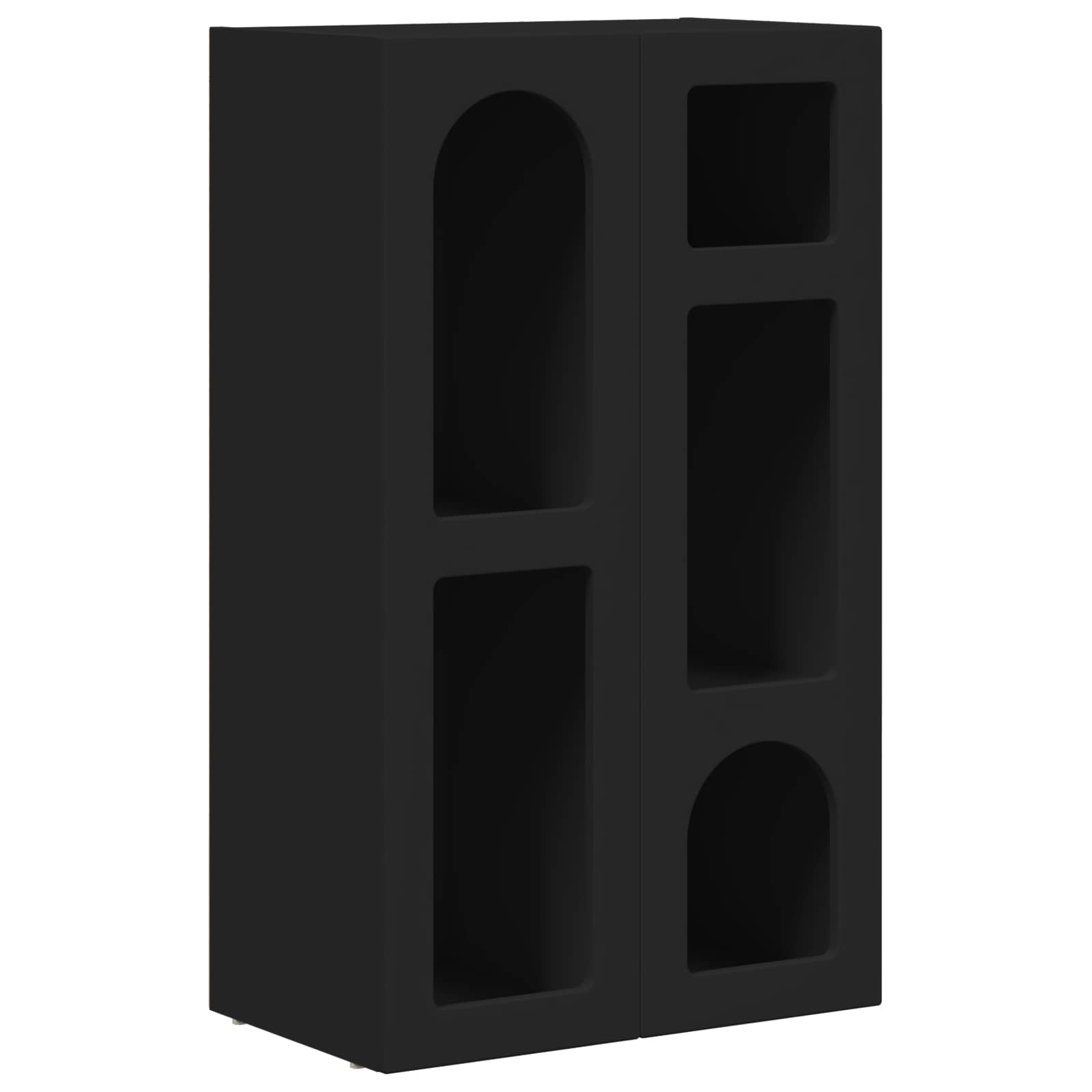 Bufet Negru 59 x 35 x 100,5 cm Lemn compozit — imaginea 2