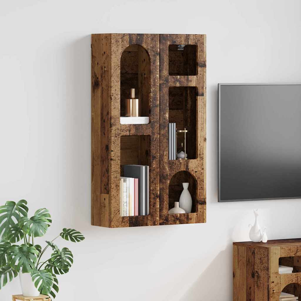 Dulap suspendat Lemn vechi 59 x 20 x 100 cm Lemn compozit — imaginea 2