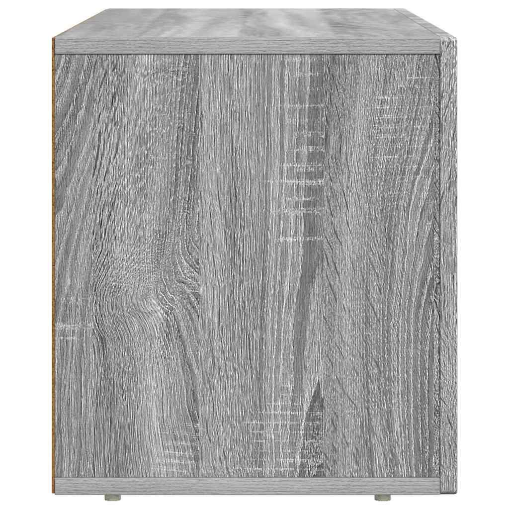 Cabinet TV Gri Sonoma 80 x 35 x 40 cm Lemn compozit — imaginea 7