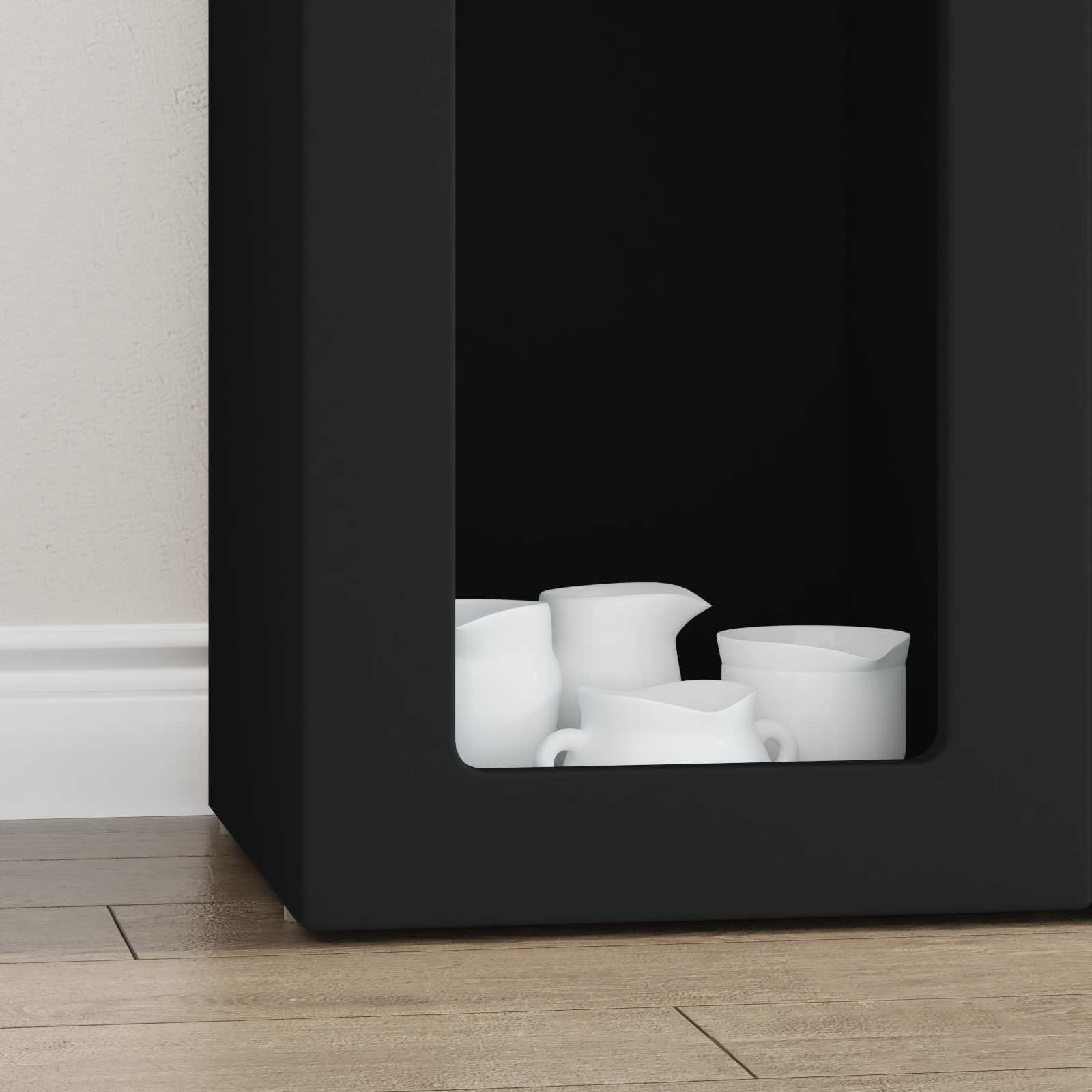Bufet Negru 59 x 35 x 100,5 cm Lemn compozit — imaginea 5