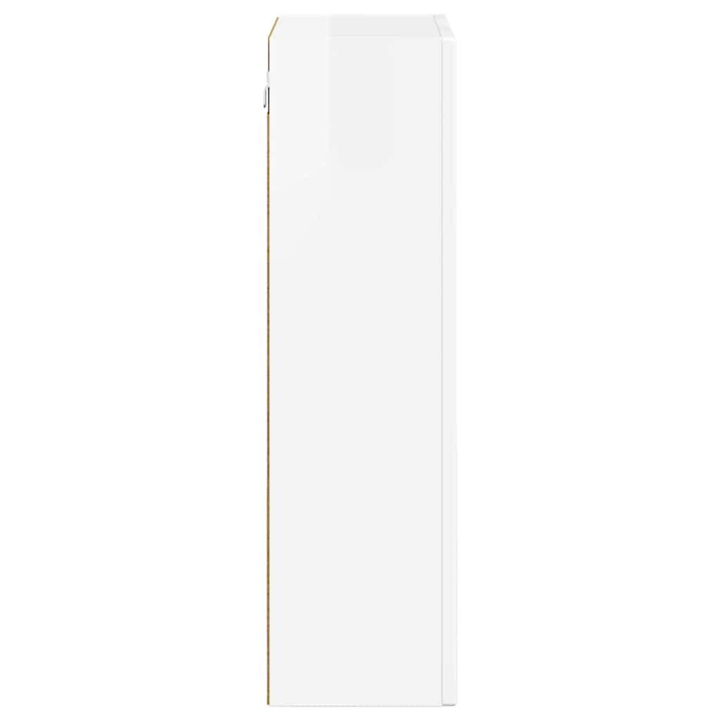 Dulap suspendat Alb lucios 59 x 20 x 71.5 cm Lemn compozit — imaginea 7