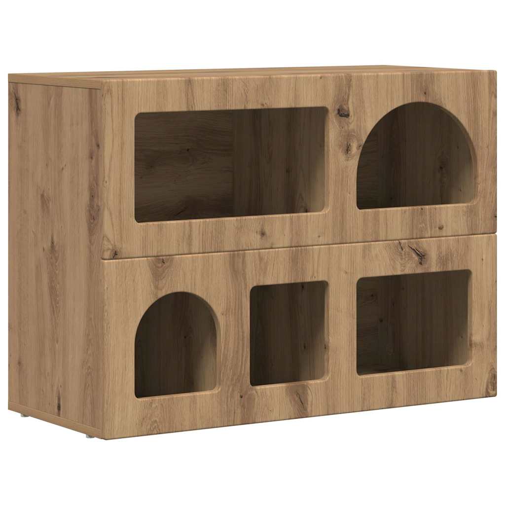 Bufet Stejar Artizanal 80.5 x 35 x 59 cm Lemn compozit