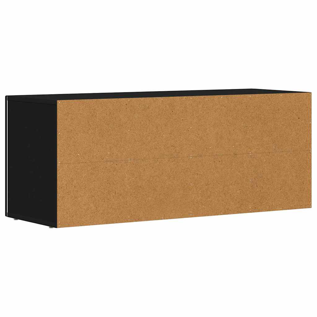 Cabinet TV Negru 100 x 35 x 40 cm Lemn compozit — imaginea 8