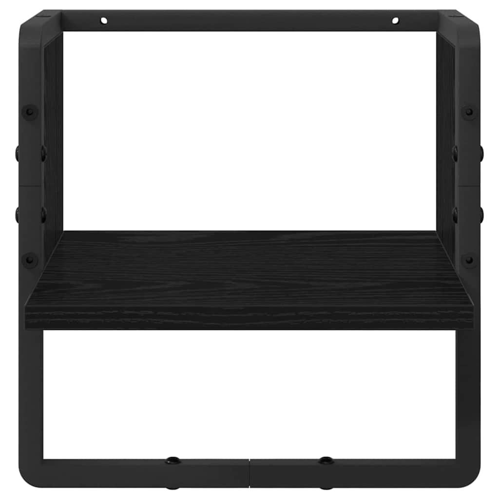 Raft de perete Stejar Negru 30 x 25 x 30 cm Lemn compozit — imaginea 5