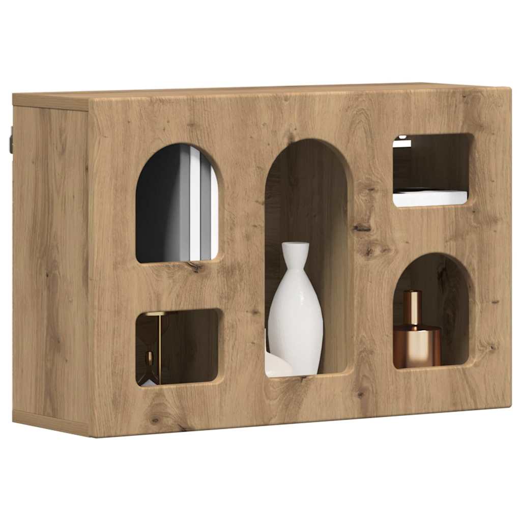 Dulap suspendat Stejar Artizanal 60 x 20 x 40 cm Lemn compozit — imaginea 4