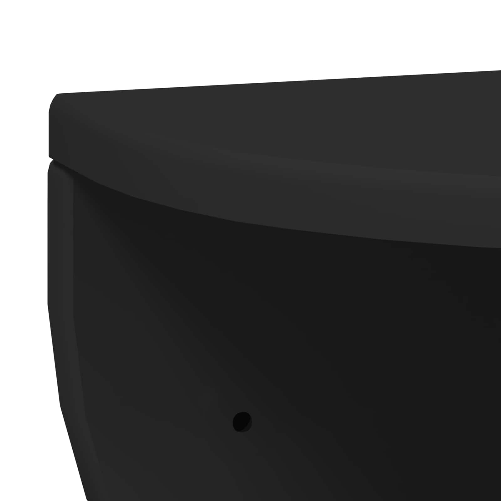 Raft de perete Pe perete Negru 38 x 19 x 19 cm Lemn compozit — imaginea 8