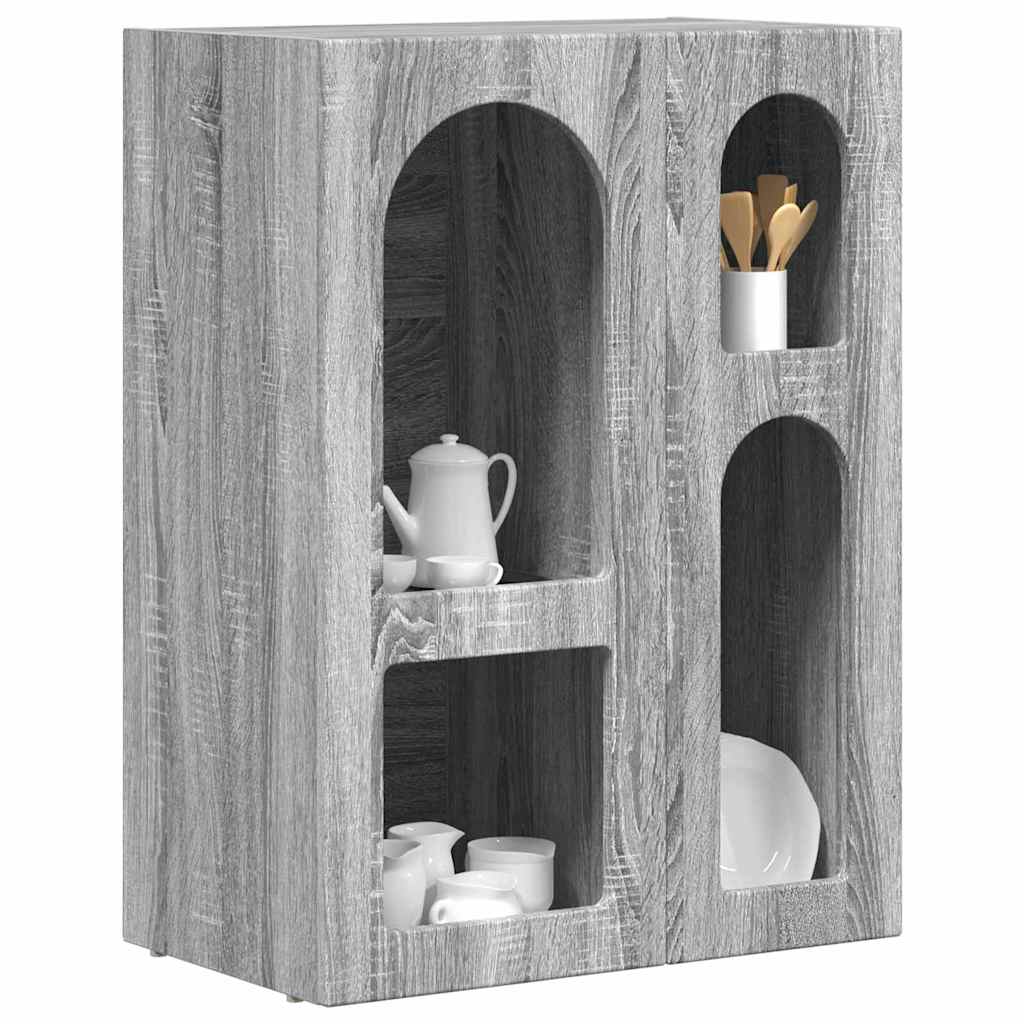 Bufet Gri Sonoma 59 x 35 x 80.5 cm Lemn compozit — imaginea 4