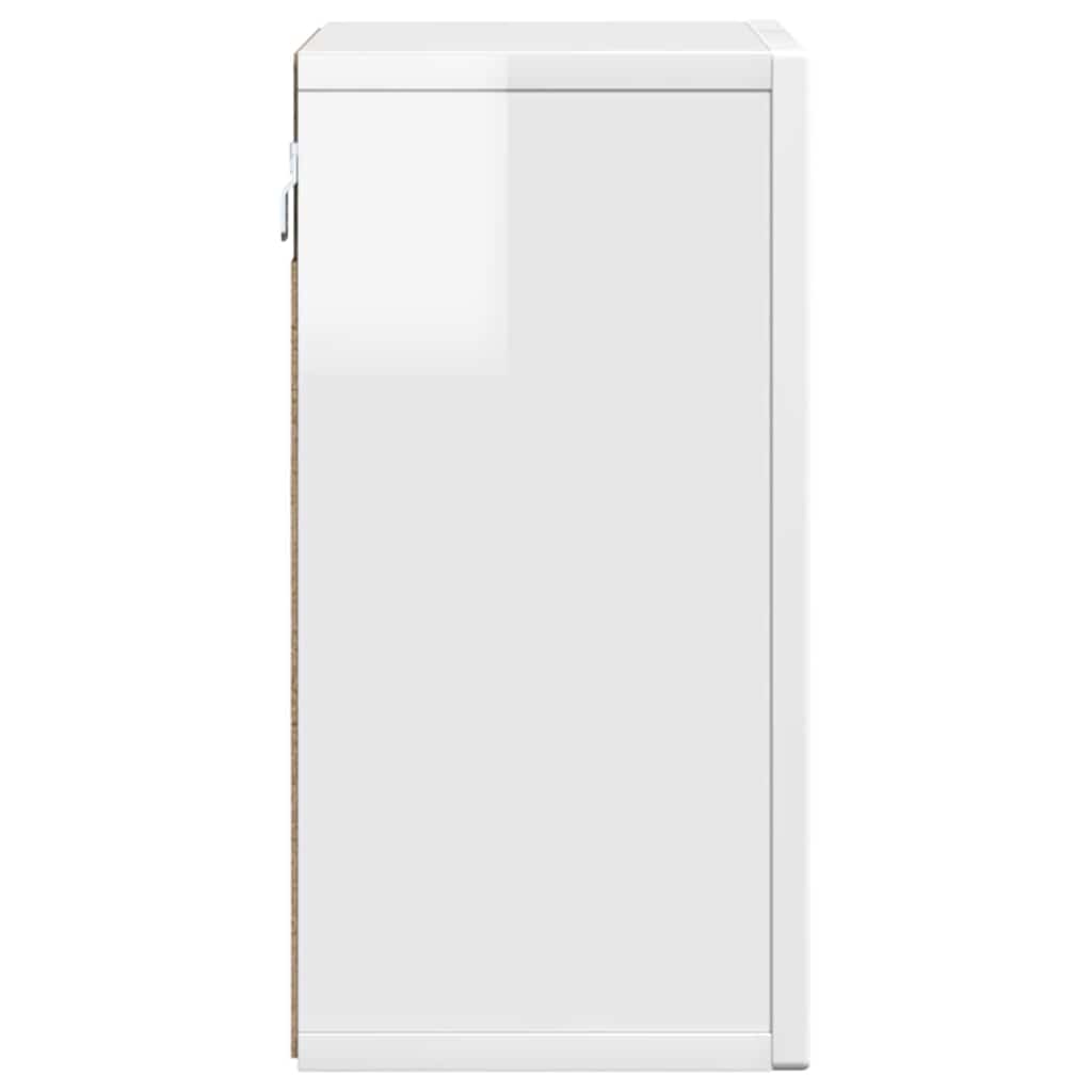 Dulap suspendat Alb lucios 60 x 20 x 40 cm Lemn compozit — imaginea 8