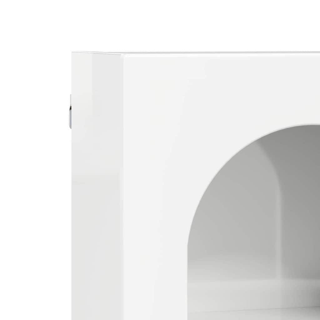 Dulap suspendat Alb lucios 59 x 20 x 71.5 cm Lemn compozit — imaginea 9