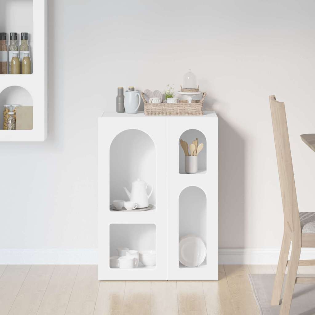 Bufet Alb 59 x 35 x 80.5 cm Lemn compozit — imaginea 5