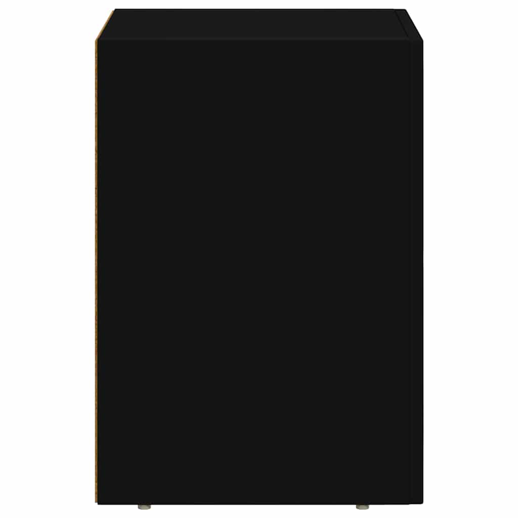 Noptiera 2 pcs Negru 29.5 x 35 x 50 cm Lemn compozit — imaginea 8