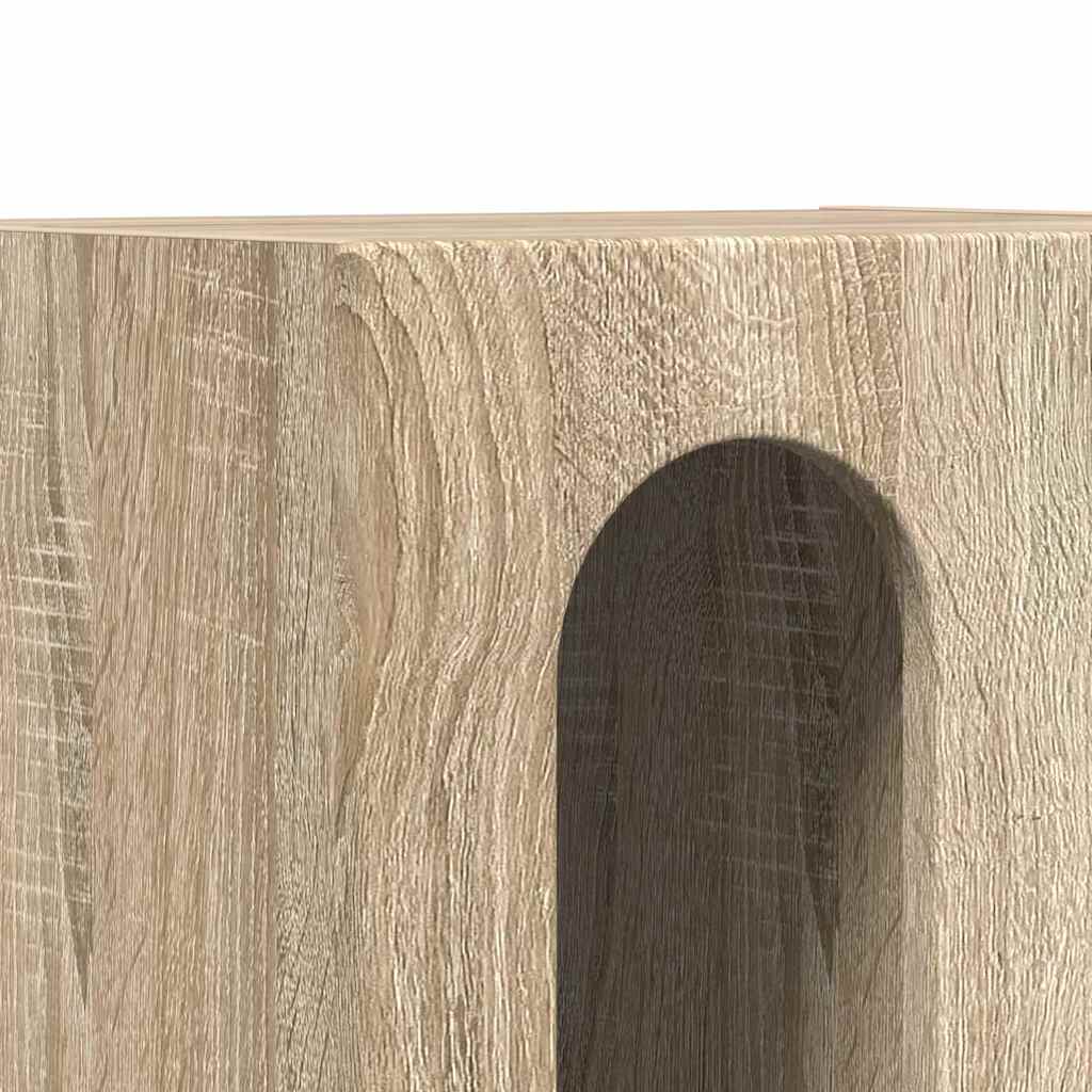 Noptiera Stejar Sonoma 40 x 35 x 50 cm Lemn compozit — imaginea 8