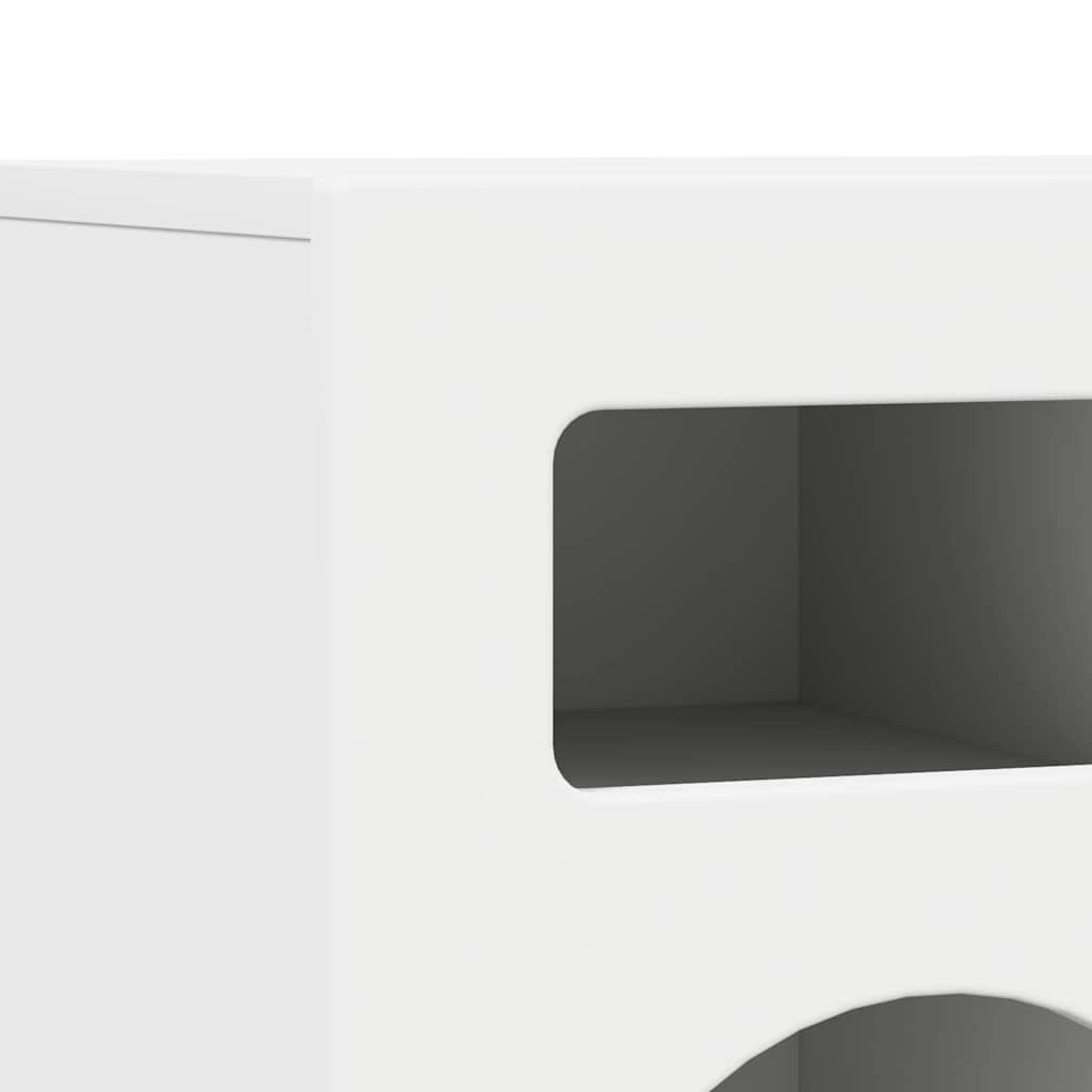Cabinet TV Alb 80 x 35 x 40 cm Lemn compozit — imaginea 9