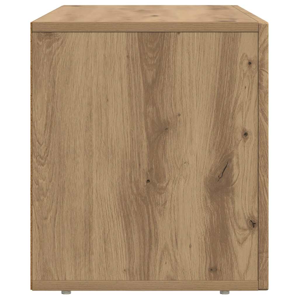 Cabinet TV Stejar Artizanal 80 x 35 x 40 cm Lemn compozit — imaginea 7