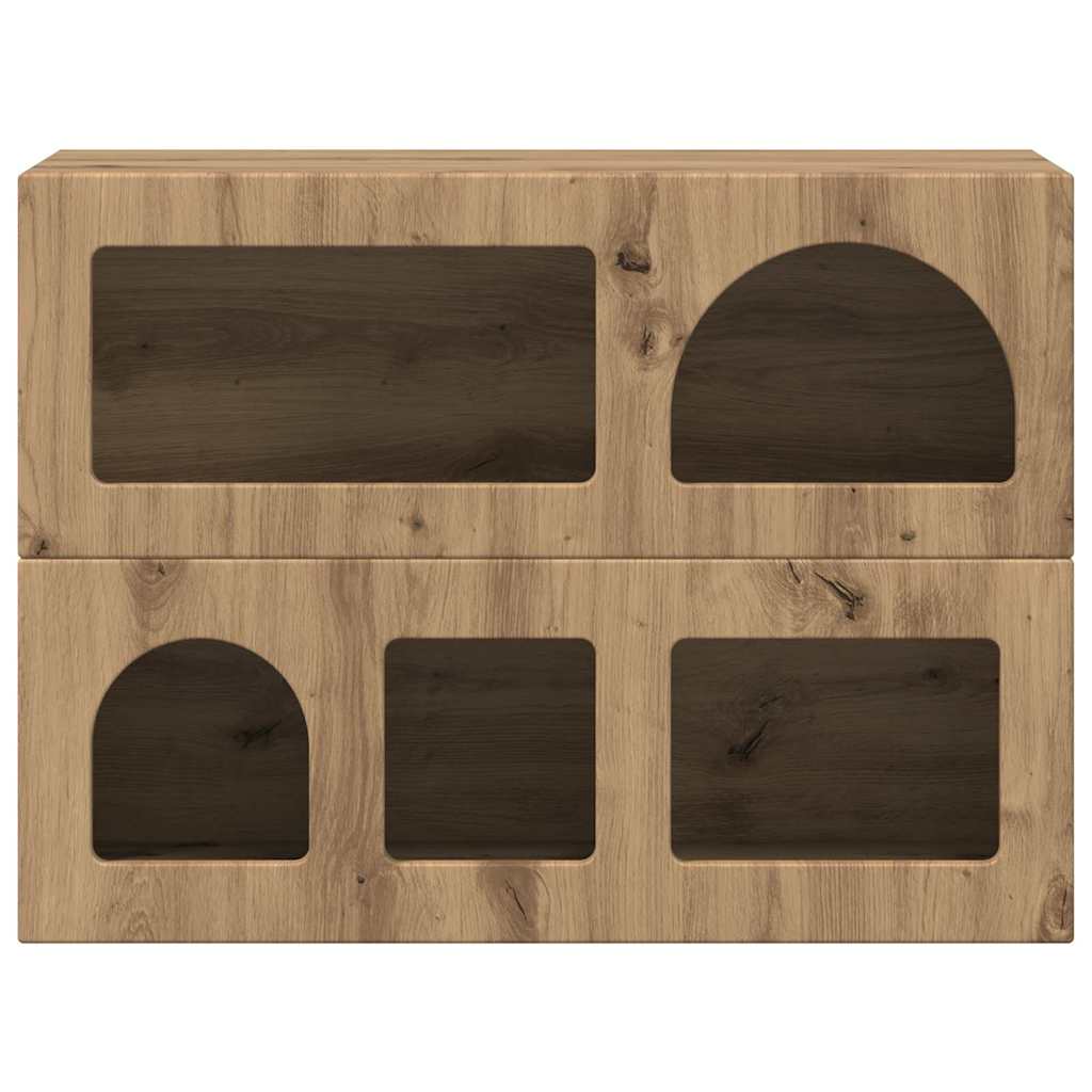 Bufet Stejar Artizanal 80.5 x 35 x 59 cm Lemn compozit — imaginea 7