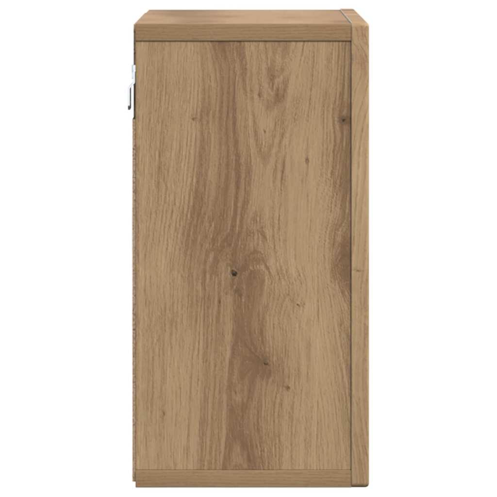 Dulap suspendat Stejar Artizanal 60 x 20 x 40 cm Lemn compozit — imaginea 8
