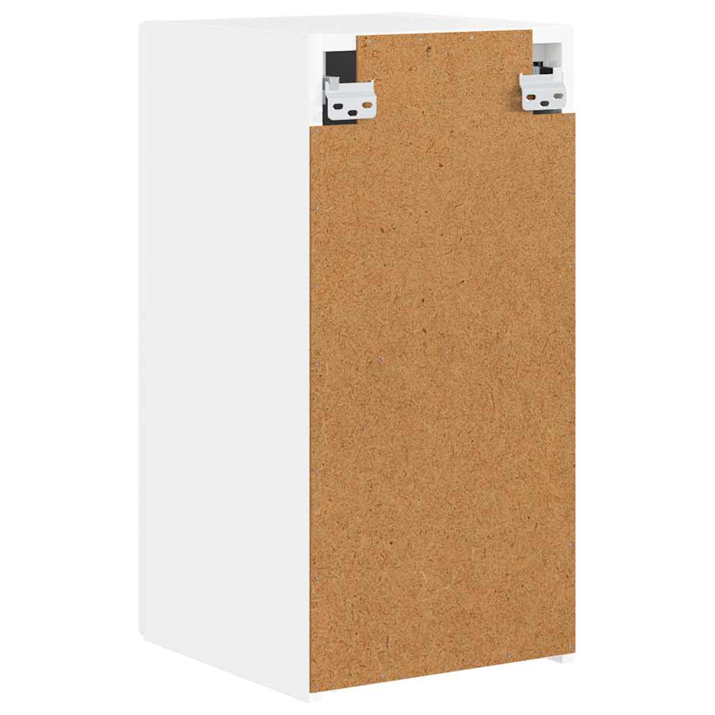 Dulap TV de perete Alb Lucios 30 x 31 x 60 cm Lemn compozit — imaginea 9