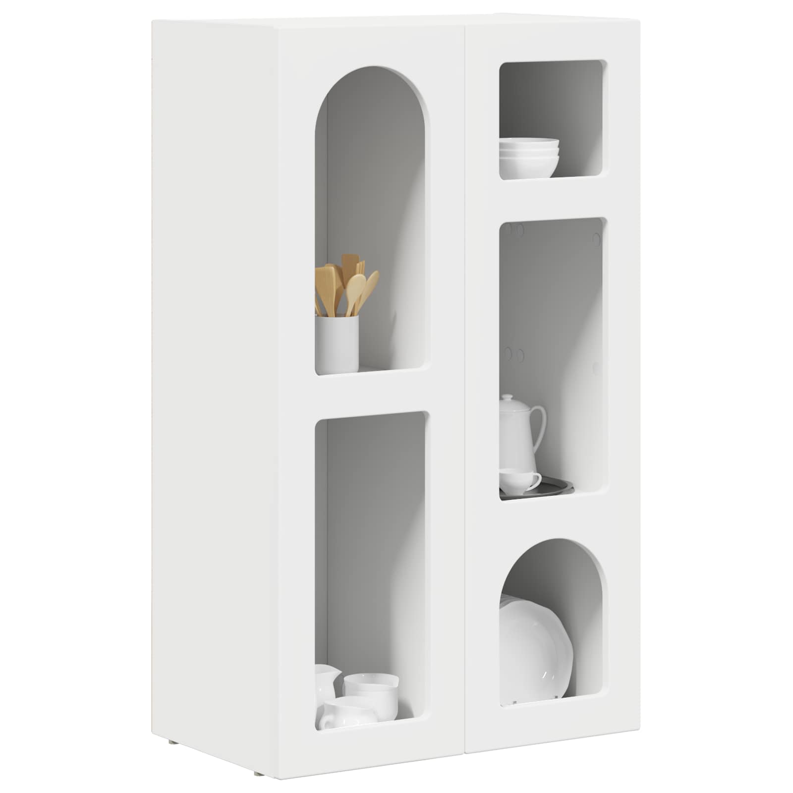 Bufet Alb 59 x 35 x 100,5 cm Lemn compozit — imaginea 3