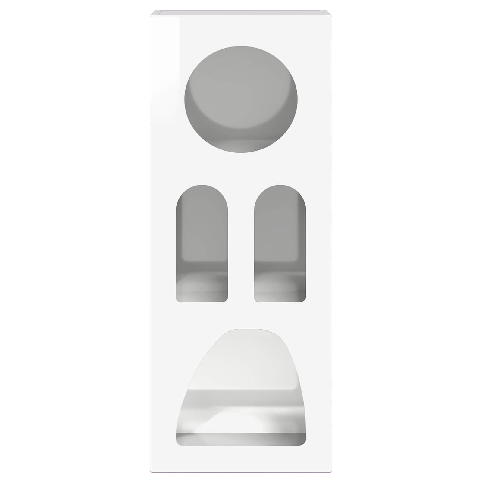 Bufet Alb lucios 40 x 35 x 100.5 cm Lemn compozit — imaginea 6