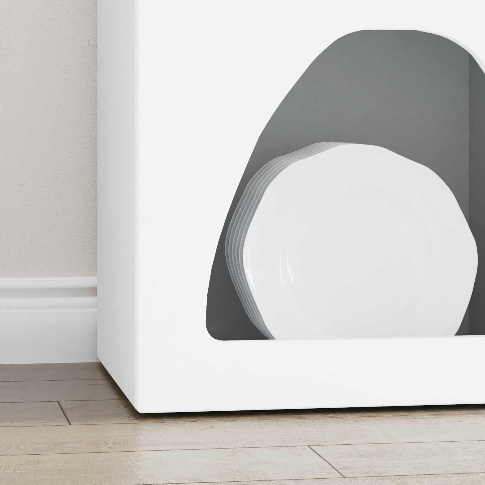 Bufet Alb 40 x 35 x 100.5 cm Lemn compozit — imaginea 5