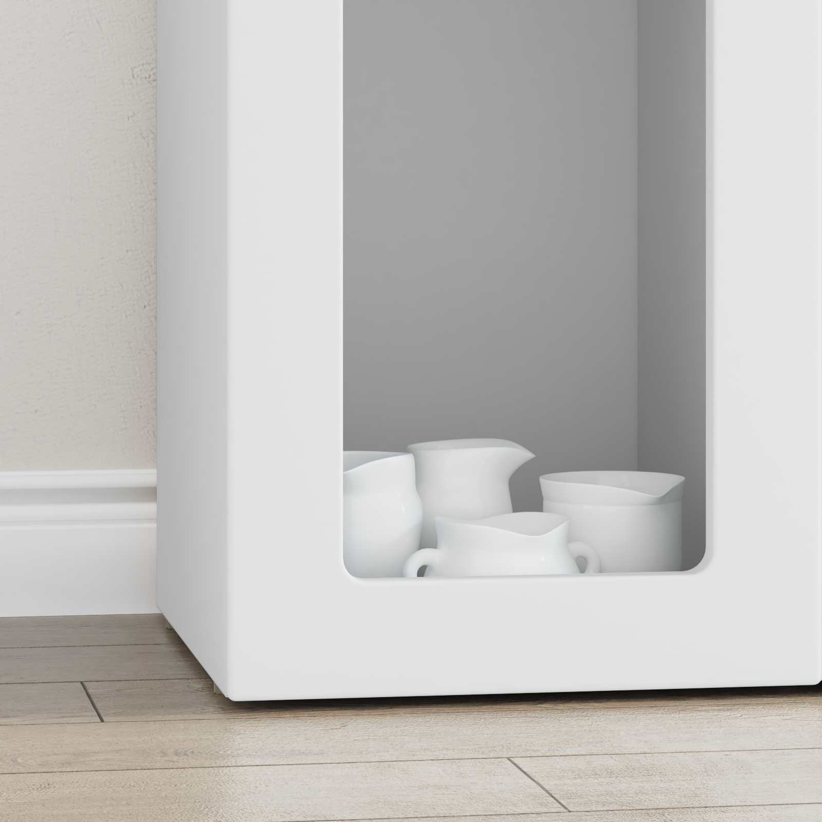 Bufet Alb 59 x 35 x 100,5 cm Lemn compozit — imaginea 5