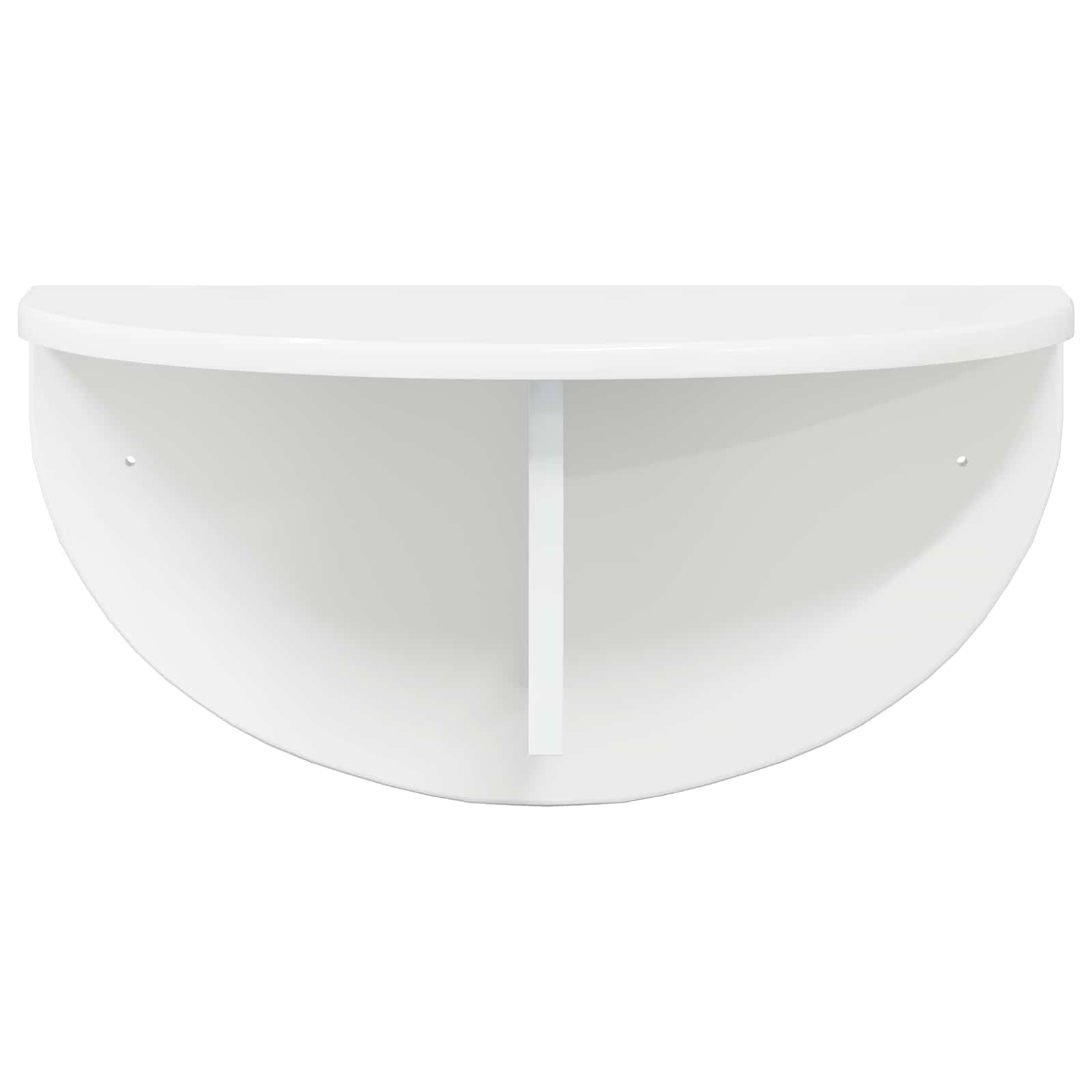 Raft de perete Alb lucios 38 x 19 x 19 cm Lemn compozit — imaginea 5