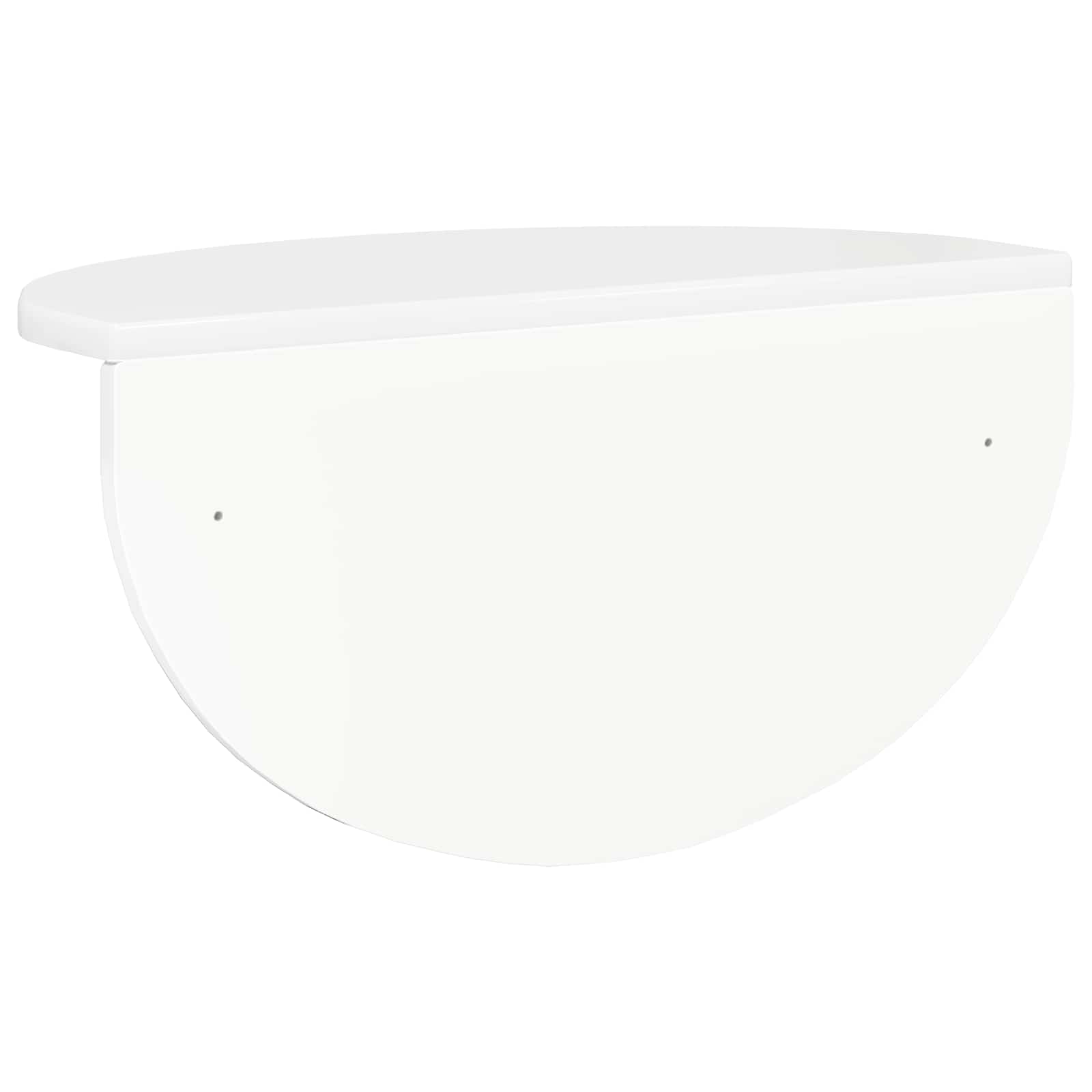 Raft de perete 2 pcs Alb lucios 38 x 19 x 19 cm Lemn compozit — imaginea 8