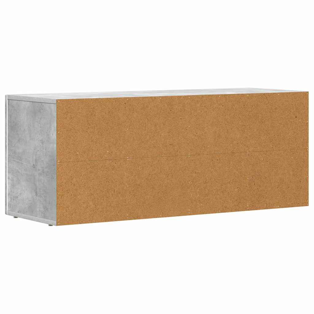 Cabinet TV Gri din beton 100 x 35 x 40 cm Lemn compozit — imaginea 8