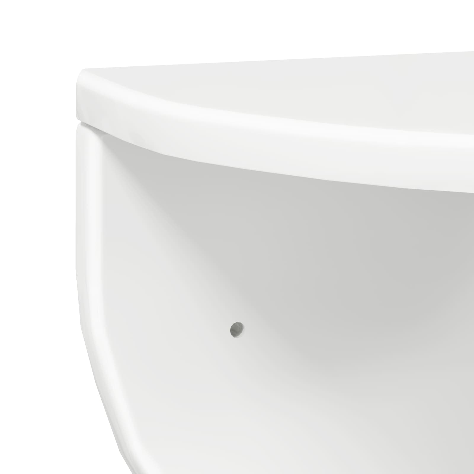 Raft de perete Alb lucios 38 x 19 x 19 cm Lemn compozit — imaginea 8