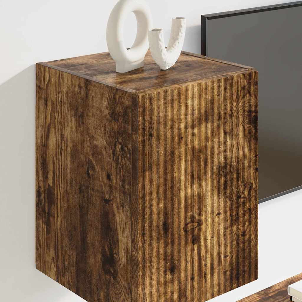 Dulap TV de perete Stejar fumuriu 30 x 31 x 40 cm Lemn compozit — imaginea 5