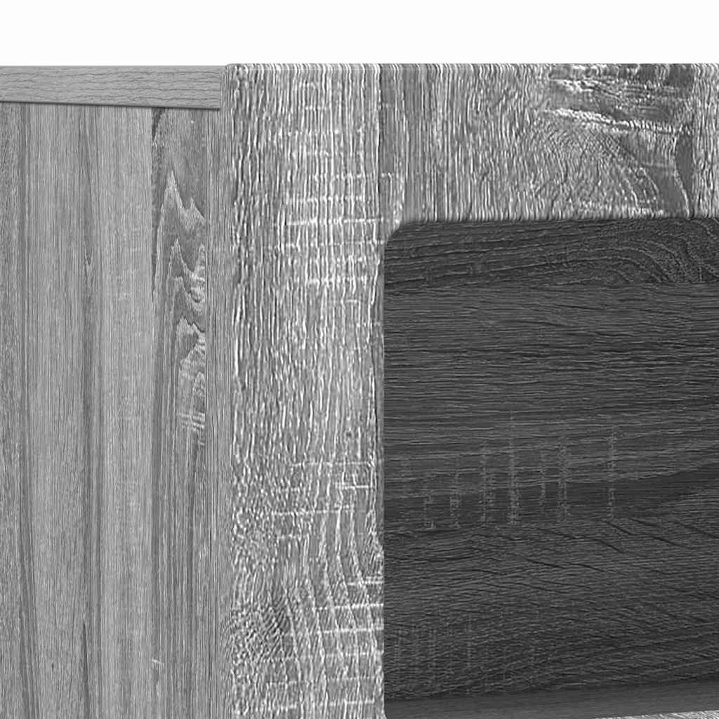Bufet Gri Sonoma 80.5 x 35 x 59 cm Lemn compozit — imaginea 10